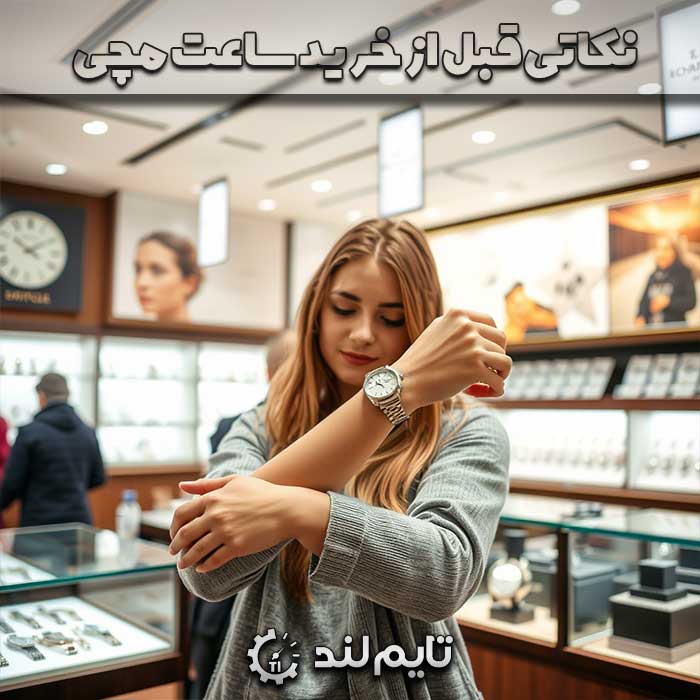 نکات خرید ساعت مچی - گالری ساعت تایم لند